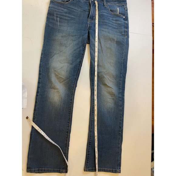 Kensie Women's Jeans Straight Leg Mid Rise Five Design Pockets Blue Size 6/28 - Picture 5 of 10